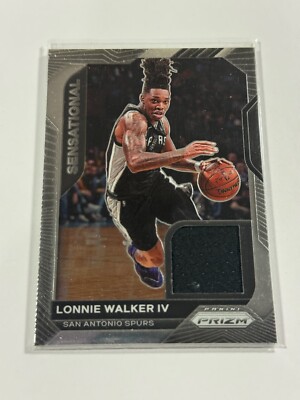 2020-21 Panini Prizm Sensational Lonnie Walker IV #SSW-LW4 Game-Worn Jersey!