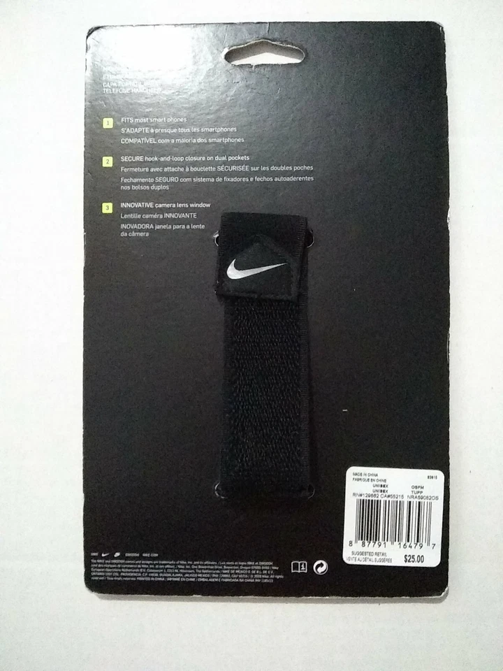 Funda de teléfono iPhone Nike negra portátil NRA59082OS para 6, 6S y 7 Foto 2 de 4