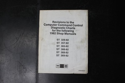 Chevrolet 1982 Computer Command Control Diagnostic Charts Revisions Manual