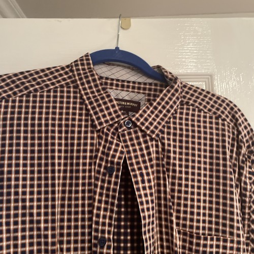 Johnston & Murphy Men's XXL Printed Cotton Button-Up Shirt – Flip Cuff - Classic - Picture 6 of 12