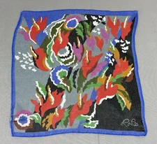 Vintage 1980's Cacharel LouLou Paris Silk Chiffon Handkerchief Scarf 12x12"