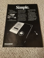Vintage 1968 PANASONIC OAKWOOD RQ-203S CASSETTE PLAYER TAPE RECORDER PRINT AD