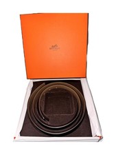 Hermès Leder Wendegürtel Schwarz Etoupe 90 ...