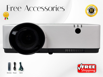 NEC ME403U 3LCD Projector for Gaming, Movies & Streaming 4000 Lumens 2160p w/Kit