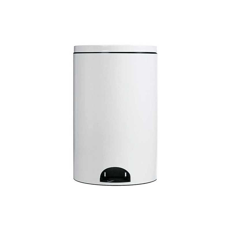 Poubelle Elora 20L Rossignol blanche pour une cuisine moderne et propre