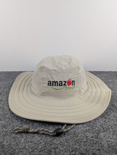 Amazon Fresh Bucket Hat Boonie Sun Cap Employee Issued Tan Adult Bora Bora OSFM