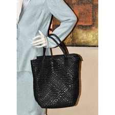 FALOR Italia Leather Braided Hobo S