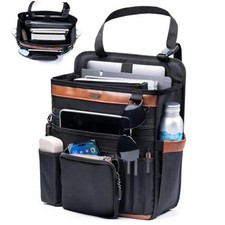 Car Seat Organizer with Laptop Compartment Fits 15.6" , Front W/No Lid