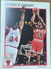 NBA Hoops 1989-90 Horace Grant Chicago Bulls #28 Base Basketball Card