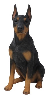 Gift Ltd Sitting Doberman Pinscher Dog Statue