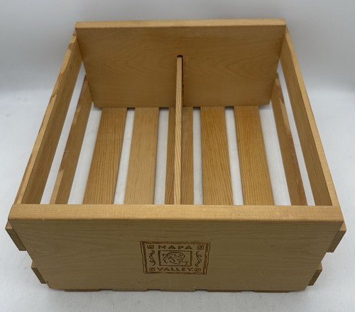 Napa Valley Box Company Wood CD, DVD Storage Holder Rack Shelf Crate Holds 54 - Picture 2 of 6