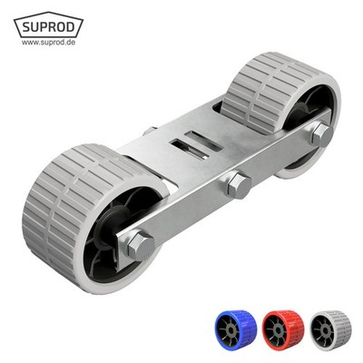 Abrollvorrichtung Pendelrollen Sliphilfe Bootstrailer EVA-Reifen Ø 120 mm