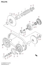 Suzuki Genuine ATV Movable Driven Roller LT-A500XPZ L2-L9 M1-M6 21650-09F51-000