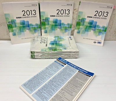 SHRM Learning System Books 2013 (Modules 1-6 plus prep book) (21820RK)