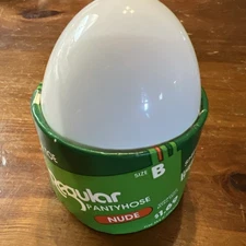 Vintage Leggs Egg Regular Pantyhose Nude Size B Sheer Toe