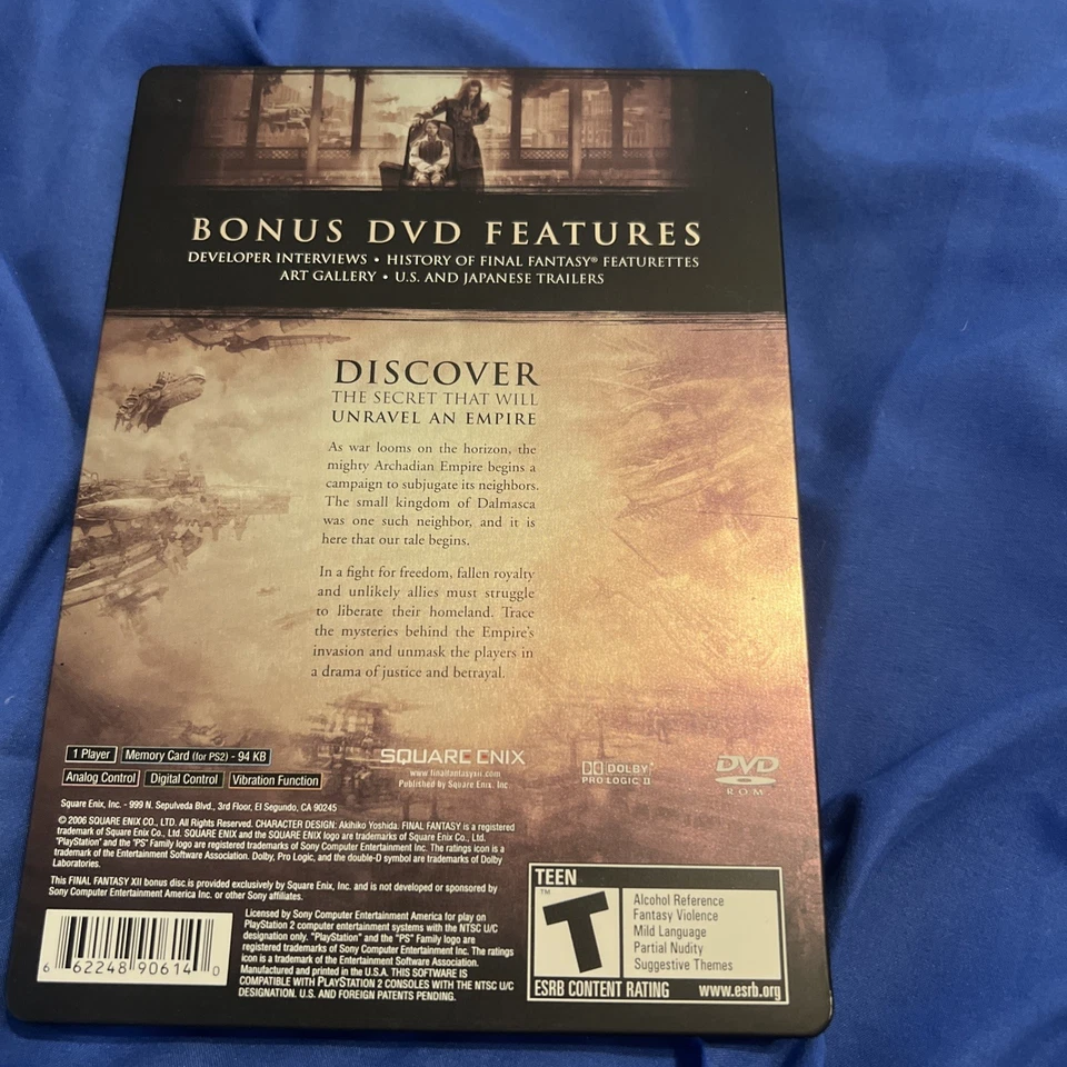 Final Fantasy XII: Collector's Edition (Sony PlayStation 2, 2006) - Imagem 3 de 3