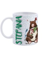 Personalisierte Keramiktasse Mit Weiblichem Namen, Made In Italy, Mehrfarbig