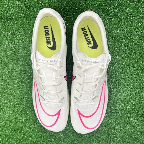 Nike Air Zoom Maxfly Track Cleats Men's Size 13 Fierce Pink DH5359-100 No Spikes - Picture 15 of 17