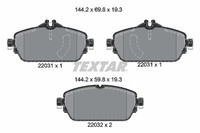 Bremsbelagsatz Scheibenbremse Q+ Textar 2203101 FüR Mercedes Klasse W205 S205
