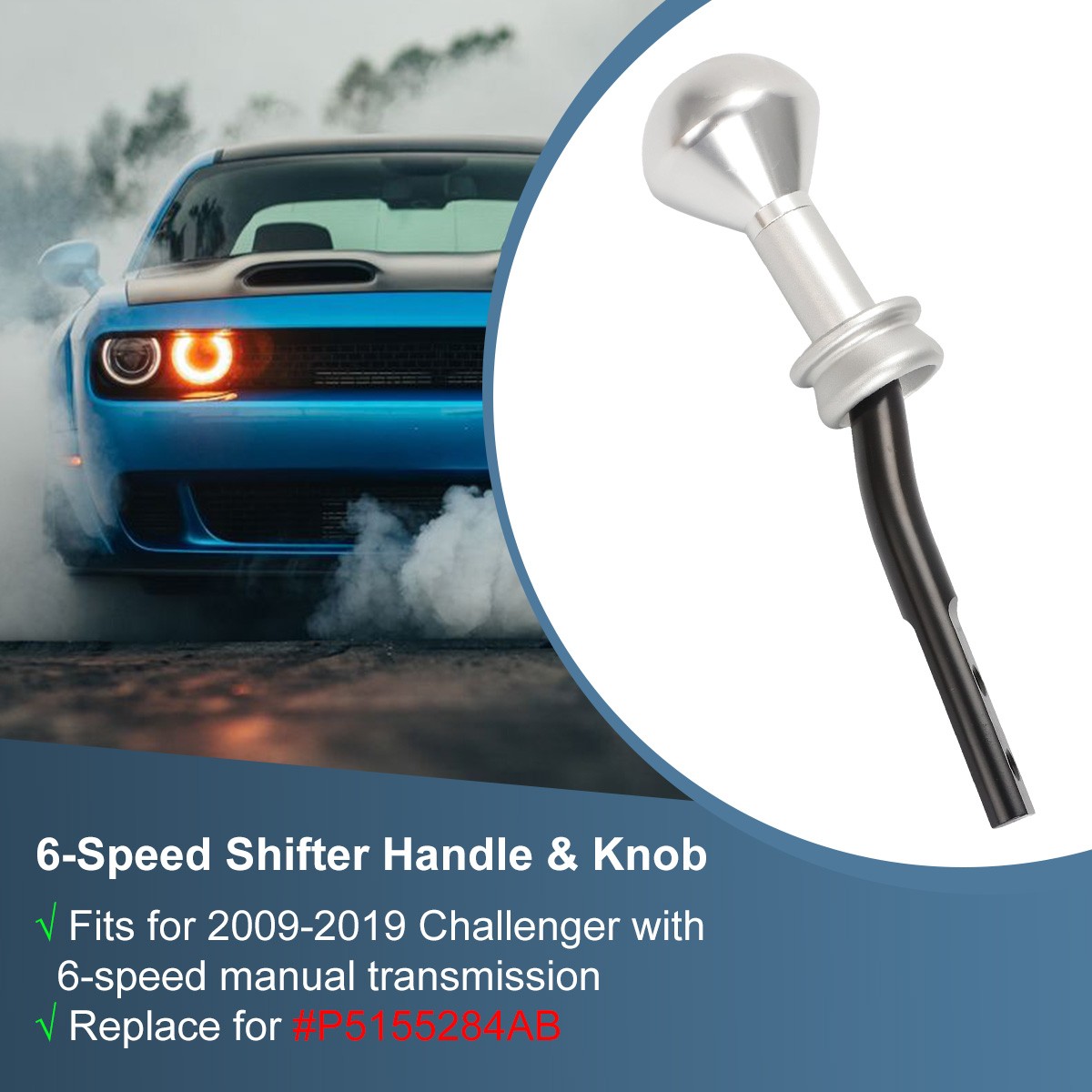 For 2009-2019 Dodge Challenger 6-Speed Manual Transmission Shifter
