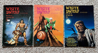 Vintage 1979 Games Workshop WHITE DWARF Magazines Lot Issues #13 14 15 AD&D