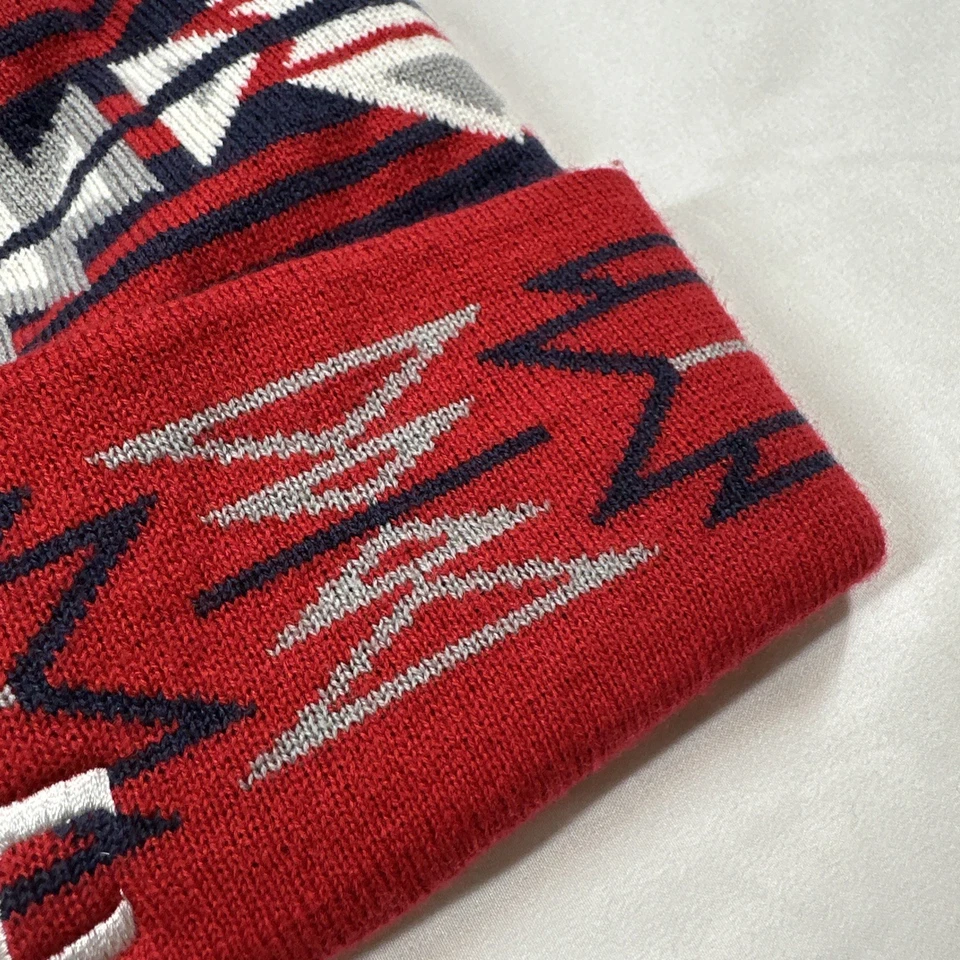 Boné de malha Mitchell & Ness NBA Washington Wizards DC Beanie Sport Pom - Imagem 4 de 4