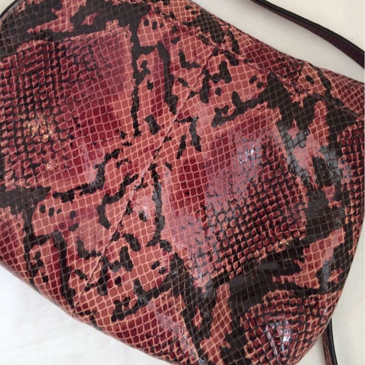 COACH Python Pattern Embossed Shoulder Bag - image 2