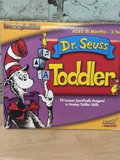 Dr. Seuss Toddler 2 Discs PC CD ROM ages 18 months To 3 Years 1999 Learning