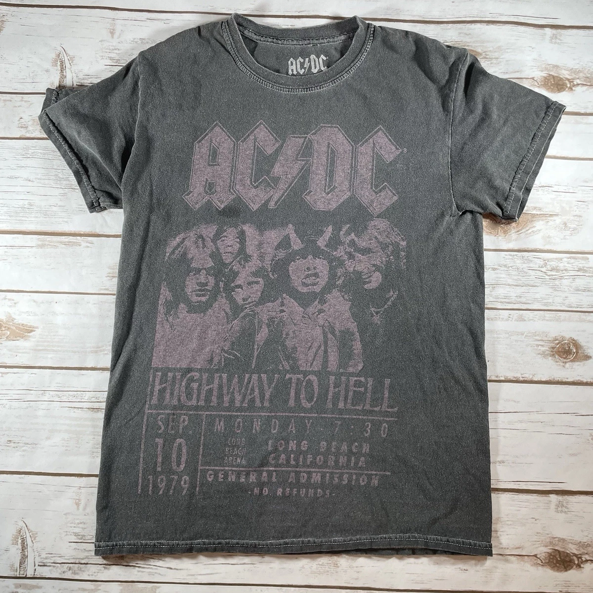 AC/Dc Live Su Palco Donna Aderente T Shirt Fascia