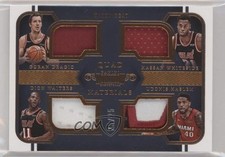 2017 Dominion Quad Materials Bronze /25 Dion Waiters Goran Dragic Udonis Haslem