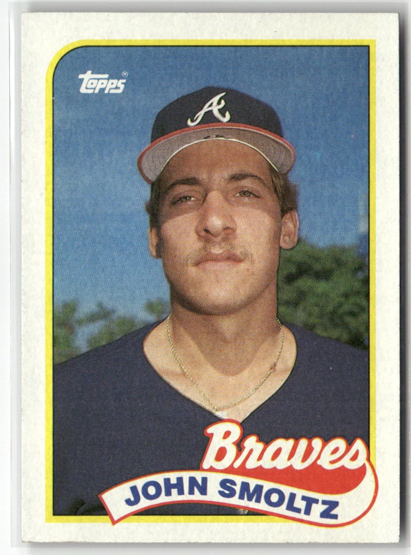 1989 TOPPS #382 JOHN SMOLTZ ATLANTA BRAVES RC