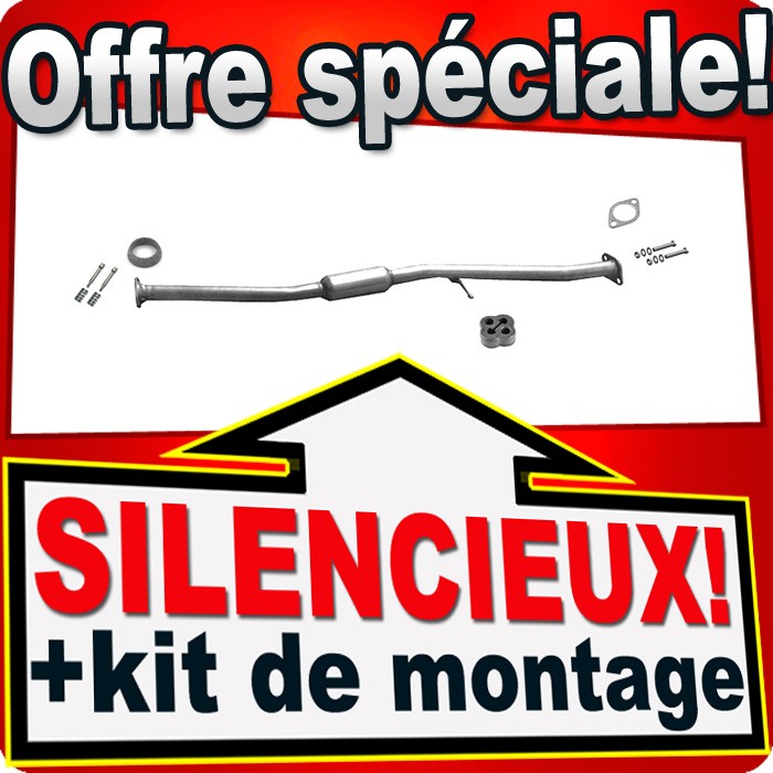 Échappement pour Subaru Impreza 1.6 1.8 4x4 berline et break 1993-2000 en acier