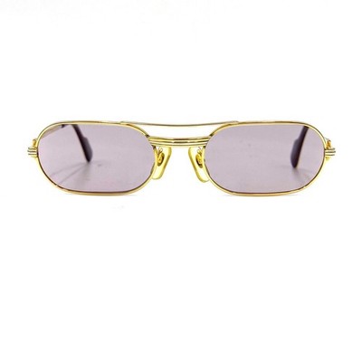 Cartier Vintage Trinity Two Bridge Sunglasses Eyewear Silver Gold Borde Cartier trinity sunglasses - Gem main image 2