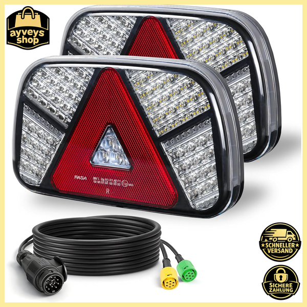 LED AnhäNger RüCklichter Kit 12V/24V Wasserdicht Blinker Bremse 2 StüCk-image