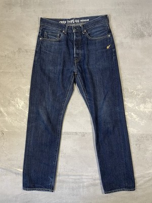 Bape A Bathing Ape Men's Jeans Blue Small W30 Straight Leg Denim Japan