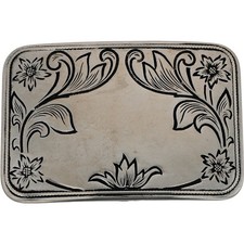 New Flower Western Floral Cowboy Southwest Cowgirl Rodeo Vintage Belt Buckle