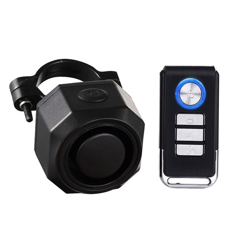 Rechargeable Anti-Theft Bike Alarm w/ Remote Waterproof Bicycle Alarm Tail Light - Picture 2 of 11