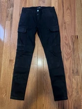Amiri Wax Denim Cargo Pants