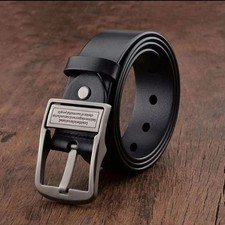 Men's Belt Fashion Metal Alloy Pin Buckle   Casual Waist Male Strap Brand
