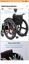 RoumVizy Manual Wheelchair Foldable Ergonomic Aluminum Black Red