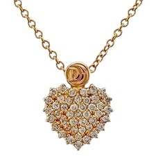 Damiani Necklace K18 Pink Gold diamond used