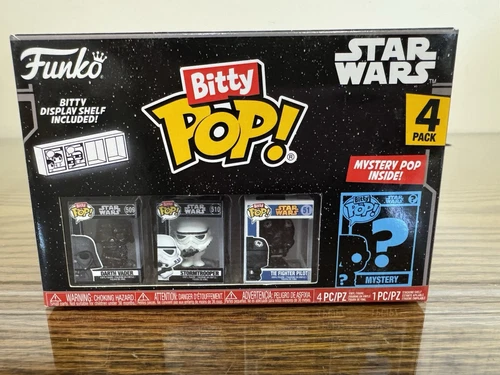 Funko Star Wars Bitty Pop! 4-Pack DARTH VADER STORMTROOPER TIE FIGHTER & Mystery