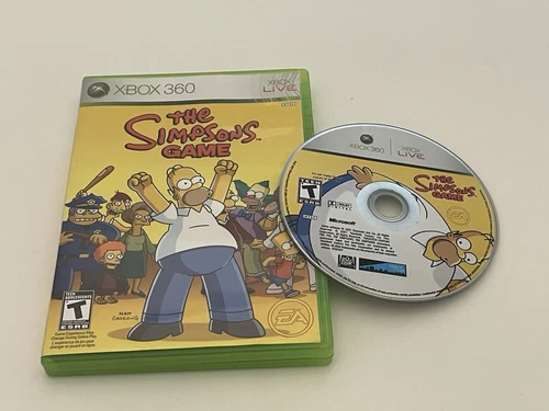 Microsoft Xbox 360 The Simpsons Video Game Electronic Arts NO MANUAL