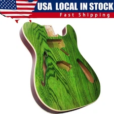 【USA STOCK 】TL Green Thinline Ash Veneer Electric Guitar Body Alder Vintage Type