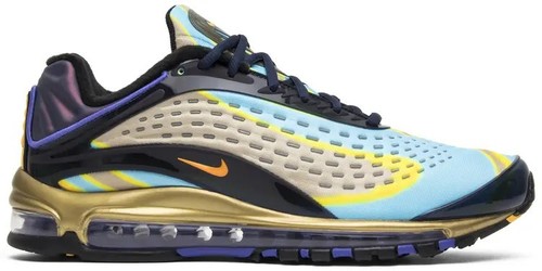 NEW 2018 NIKE AIR MAX DELUXE MIDNIGHT NAVY LASER ORANGE AJ7831 400