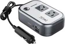 FOVAL 200W Car Power Inverter, DC 12V to 110V AC Car Laptop Charger Fast Charger