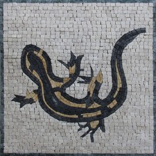 Handmade Gecko Mosaic Wall Art Lizard Tile Decor