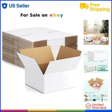 Cardboard Shipping Boxes 8x8x4 Inches 30 Pack for Small Goods Secure Packaging