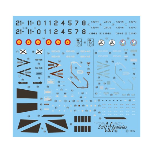 Decal Sets EF-18A Hornet ALA 21/11 - Spanish Aggressors (1/72) New - Picture 2 of 2