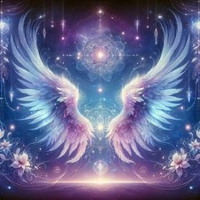 Complete 5D Diamond Art Kit - Angel Wings Design for Stress Relief Decor